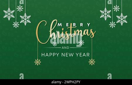 Christmas discount promo offers sale holiday seasonal banner. Modern Xmas banner design. Winter holidays Merry Christmas Happy New Year promotion sale Stock Vector