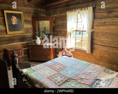 Inside Lower Residence in Spring Mill State Park Stock Photo