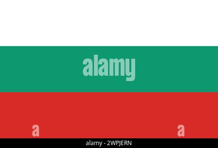 National Flag of Bulgaria, Bulgaria sign, Bulgaria Flag Stock Vector