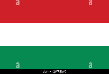 National Flag of Hungary, Hungary Flag, Hungary sign Stock Vector