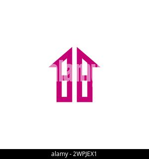 BB Home Building Logo Simple. BB Real Estate Logo Stock Vector