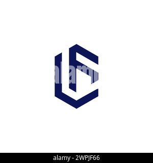 LF Logo Design. Letter FL Icon Stock Vector