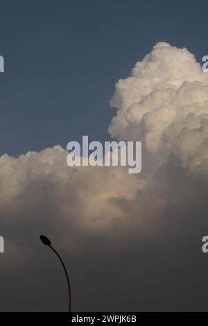 beautiful serene clouds in the sky Stock Photo