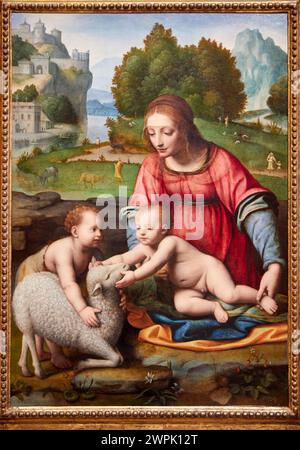 Virgin & Child with Saint John the Baptist Stock Photo - Alamy
