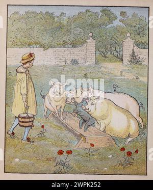 The farmer's boy by Randolph Caldecott, Stock Photo