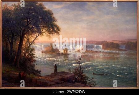 Albert Bierstadt, (1830-1902), The Falls of St Anthony, Hacia 1880-1887 Stock Photo