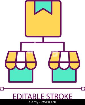 Composite supply RGB color icon Stock Vector