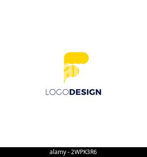 F Modern Logo. Letter F Icon Vector Stock Vector