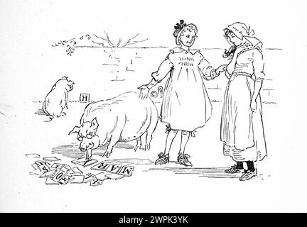 The farmer's boy by Randolph Caldecott, Stock Photo