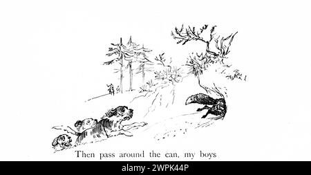 The fox jumps over the parson's gate by Randolph Caldecott, Stock Photo