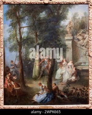 Nicolas Lancret, París, 1690-1743, The Swing, 1735-1740 Stock Photo