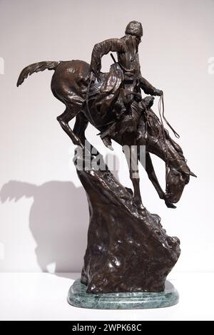 Mountain Man by Frederic Remington, 1903, cast 1907, bronze