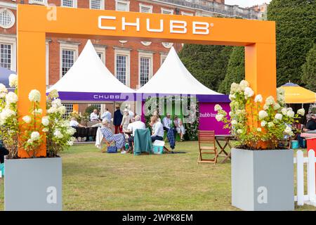Guests at the Concours of Elegance Stock Photo