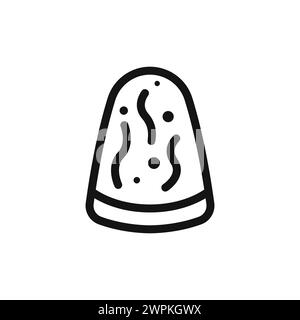 lava lamp vector. The concept of a flat lava lamp for the interior vector. Lava foot outline. Stock Vector