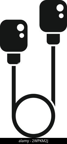 Ear plug equipment icon simple vector. Safety guard gear. Healthcare reduction Stock Vector