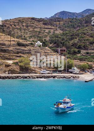 Coast of Diafani, Karpathos Island, Dodecanese, Greek Islands, Greece, Europe Stock Photo