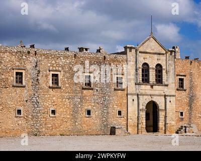 Arkadi Monastery, Rethymno Region, Crete, Greek Islands, Greece, Europe Stock Photo