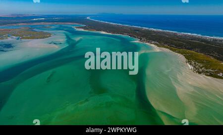 Aerial of the Langebaan Lagoon Marine Protected Area, West Coast National Park, Western Cape Province, South Africa, Africa Copyright: MichaelxRunkel Stock Photo