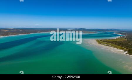 Aerial of the Langebaan Lagoon Marine Protected Area, West Coast National Park, Western Cape Province, South Africa, Africa Copyright: MichaelxRunkel Stock Photo