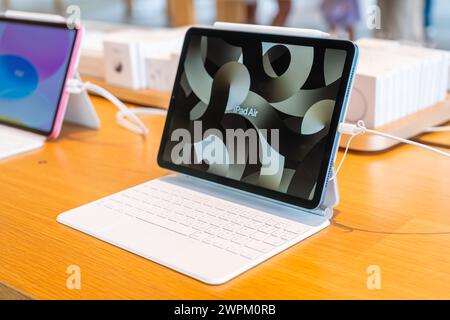 Ipad Air, Apple store. Thailand, Bangkok 24 February 2024 Stock Photo