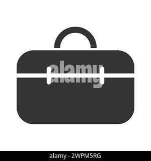 toolbox glyph icon isolated Stock Vector