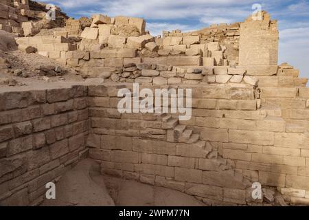 The ruins of Ancient Yebu, Elephantine Island, Aswan, Egypt Stock Photo