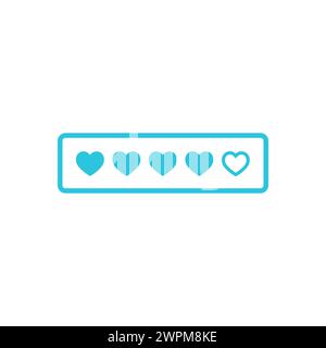 Lives, hearts icon. Isolated on white background Stock Vector