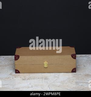 preium gift box isolated on the marble Stock Photo