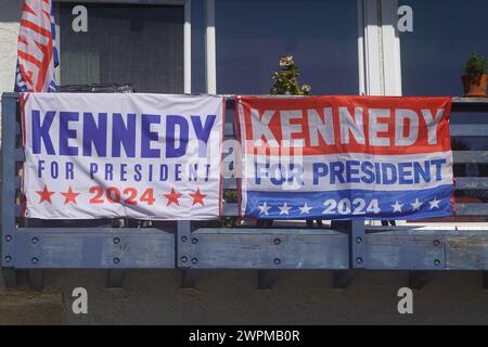 Kennedy for President 2024 poster Santa Monica, California, USA Stock Photo