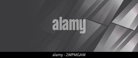 Abstract waving black circles lines technology white background. glowing lines shiny geometric shape technology concept, for banner, website, header Stock Vector