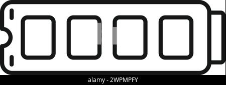 Fast ssd memory board icon outline vector. Archive usb. State disk device Stock Vector