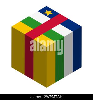 African country flag icon. Isometric of african country flag vector ...