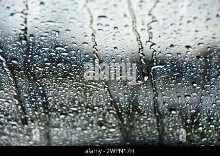 rain on window Stock Photo