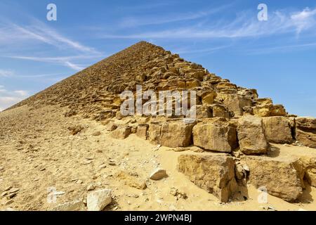 Red Pyramid in Dahshur, Egypt Stock Photo