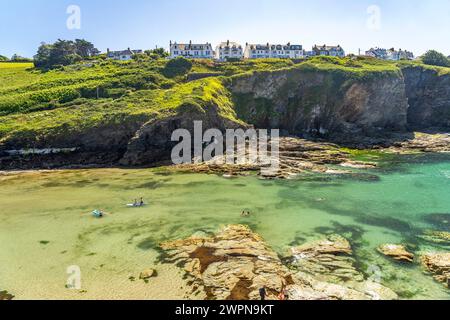 Port Gaverne Beach near Port Isaac, Cornwall, England, Great Britain, Europe Stock Photo