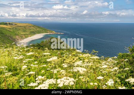 Vault Beach near Gorran Haven, Saint Austell, Cornwall, England, Great Britain, Europe Stock Photo