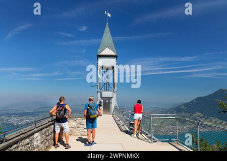 Hammetschwand lift on the Bürgenstock, Lake Lucerne, Canton Niewalden, Switzerland Stock Photo