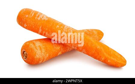 carrots path isolated on white Stock Photo