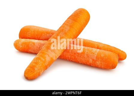 carrots path isolated on white Stock Photo