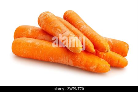 carrots path isolated on white Stock Photo
