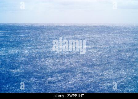 Sea surface with several seconds exposure time Stock Photo