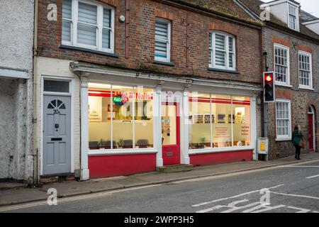 Hot Nails, Nail Bar, Wallingford High Street Stock Photo