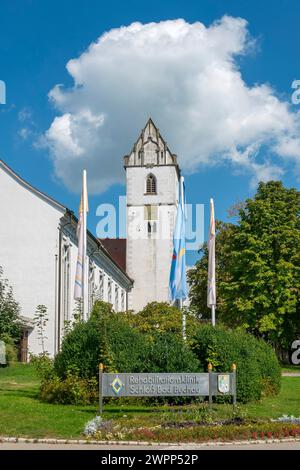 Bad Buchau, former collegiate church of the Buchau Ladies' Abbey, now a Catholic parish church Stock Photo
