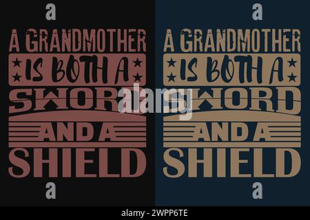 Grandma Shirt, Gift For Grandma, Best Grandma, Grandma Heart Shirt, Custom Grandma T Shirt, Promoted To Grandma, New Grandma Shirt, Blessed Mama Shirt Stock Vector