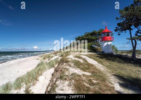 Gellen beacon on the island of Hiddensee, Mecklenburg-Western Pomerania, Germany Stock Photo