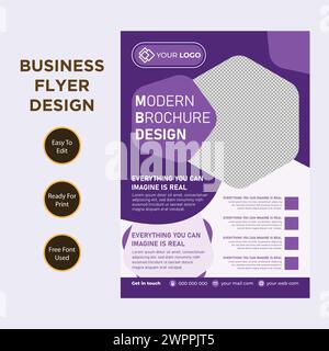 Corporate business flyer template design. Template vector design for Brochure, Annual Report, Magazine, Poster, Corporate Presentation, Flyer, cover Stock Vector