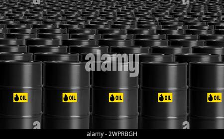 Oil barrels Stock Photo