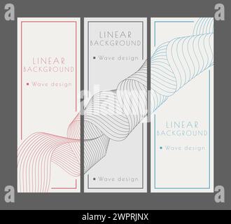 A pattern of wavy lines. minimalistic abstract background. Interior design, wallpaper, textures, textiles. The possibility of packaging, banners and c Stock Vector