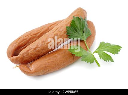 sausage on white background Stock Photo