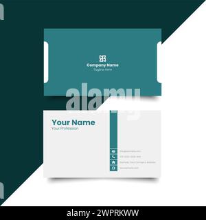 Simple Business Card Layout. creative modern name card and business card. Clean Design.Corporate design template, Clean professional business template Stock Vector